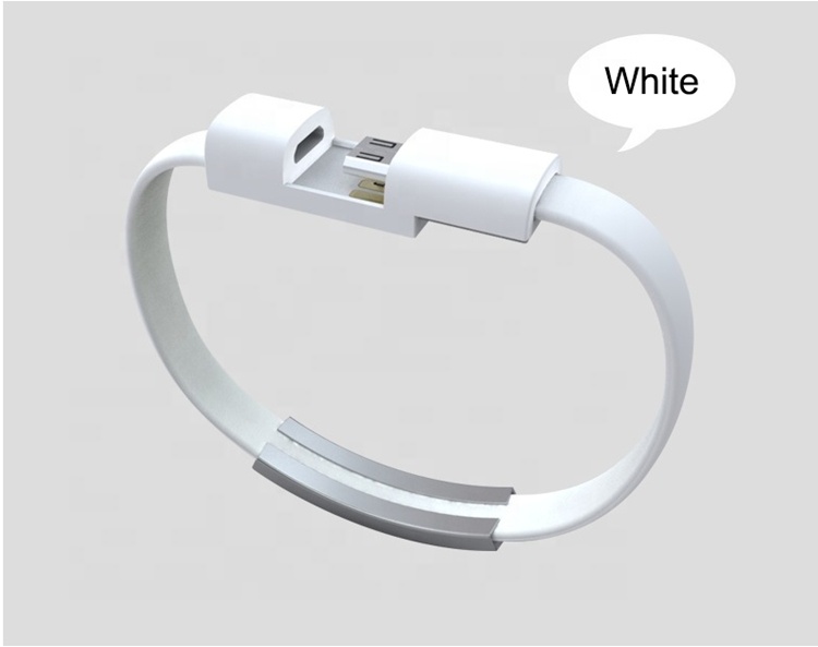 Portable Charging Cable Silicone USB Bracelet