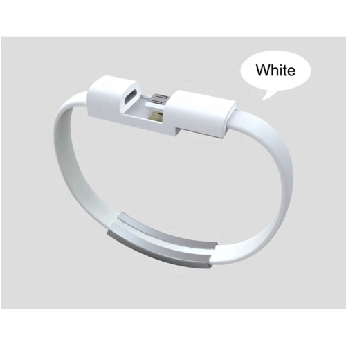 Bärbar laddningskabel silikon USB-armband