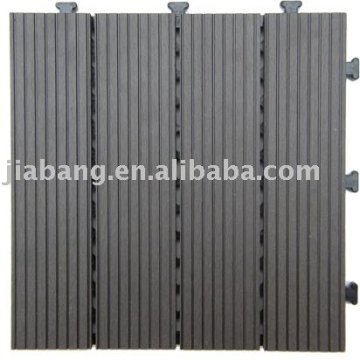 Ourdoor DIY flooring Foshan supplier interlocking WPC decking tile