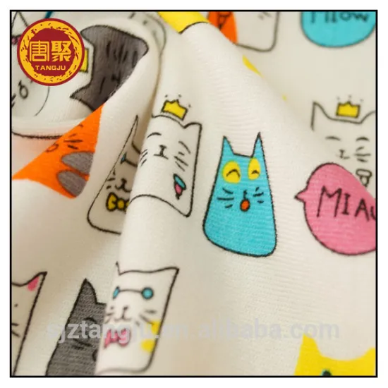 100% cotton Printing Jersey Fabric Wholesale For Baby Clothes
