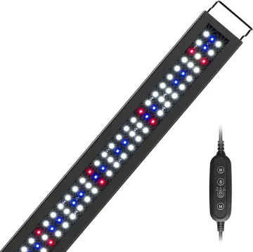 30-36 Inch Freshwater Fish Tank Plant Light 20W Full Spectrum LED Aquarium Light