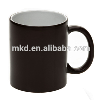 MEIKEDA 11OZ Black Matt finish Full Color changing magic mug for Sublimation photo print