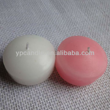 White / Pink Round Floating Candle on Water for Votive Activity