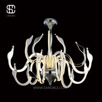 acrylic chandeliers LED modern light with stainless steel