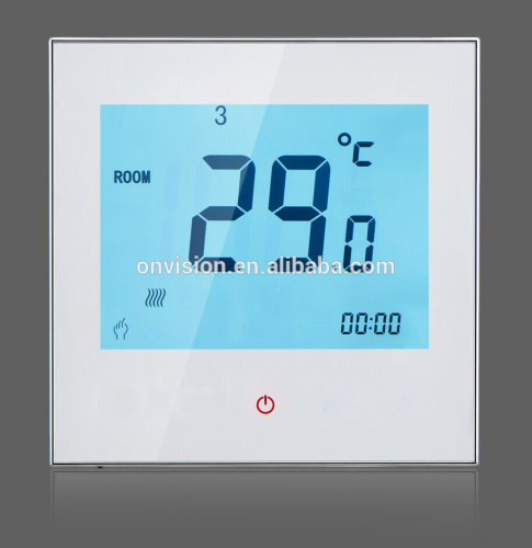 Underfloor Heating Room Thermostat, Weekly Programable/RS485/Modbus, water/electric heating, 3A, 16A, one button type, BHT-1000