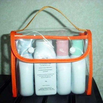Customized brand making PVC cosmetic bag