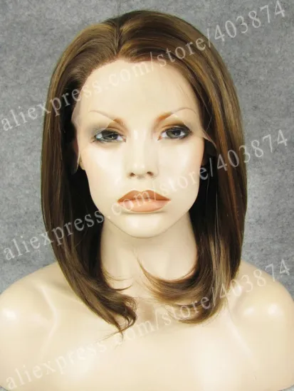 High Quality Two Tone Color Synthetic lace hair wigs