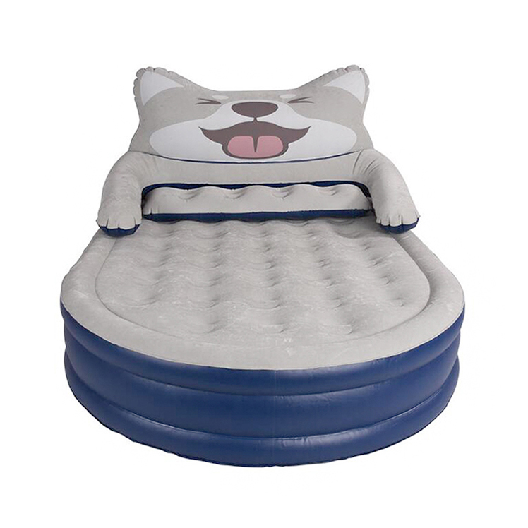 wholesale flocked inflatable beds OEM air mattress husky