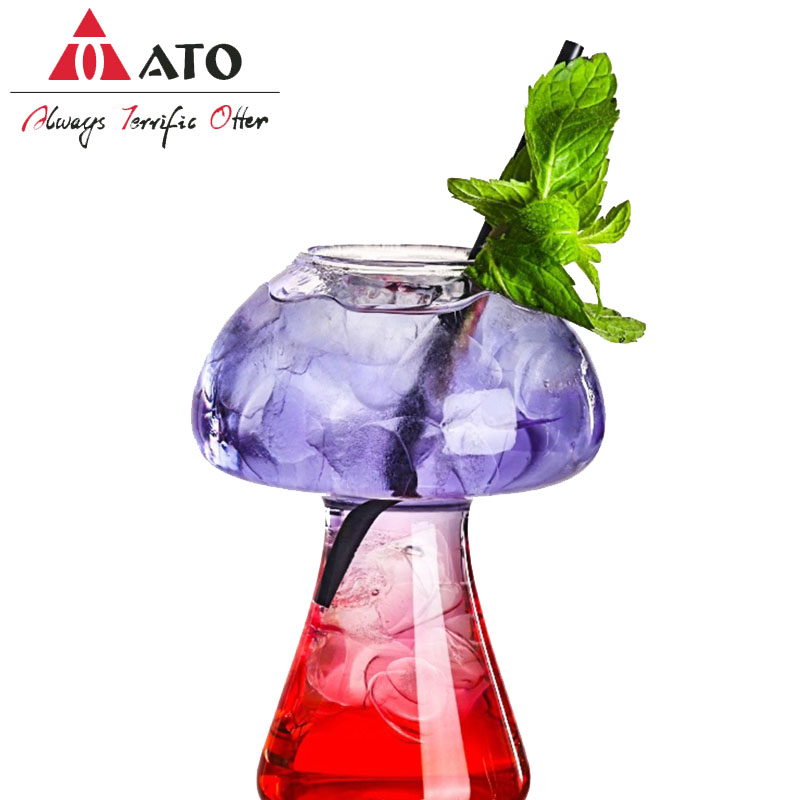 ATO transparent mushroom cocktail glass wine glass bar