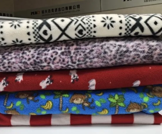 100% Polyester Polar Fleece Double Brush One Side