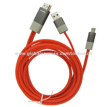 New MHL Cable, Micro USB 11-pin to HDMI Female Adapter