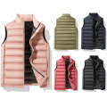 Plus size zipper winter unisex mouwloos bovenkledingvest