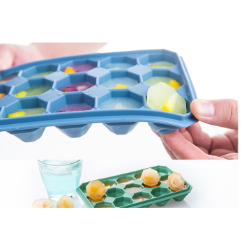 Custom 15-Cavity Silicone Ice Cube Trays with Lids