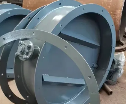 exhaust gas and smoke Louver Ventilation Butterfly Valve