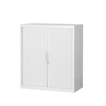 2-Tier Tambour-Door Filing Cabinet