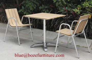Patio Poly Wood Furniture Plastic Wood Dining SetBZ-P001