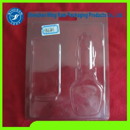 electronic earphone product packed by plastic slide blister packaging