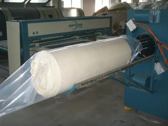 Mattress roll packing machinery