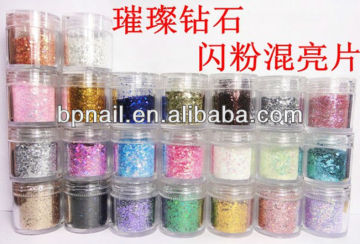 Nail Art mixed glitter for acrylic uv gel nail