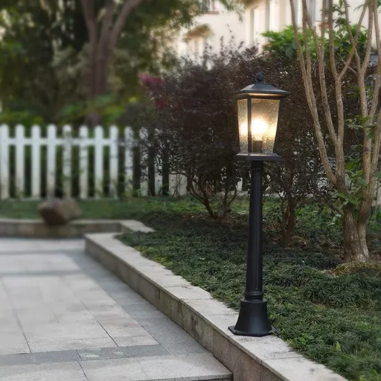 Garden Bollard Lamp Villa Park Post Lamp E27 Art Lantern