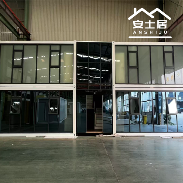 Transparent Glass Panel Prefab House Design