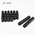 Dadi di ruote nere M12 X1.25 per cast