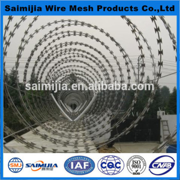 Protective performance blade barbed wire with garden apartment