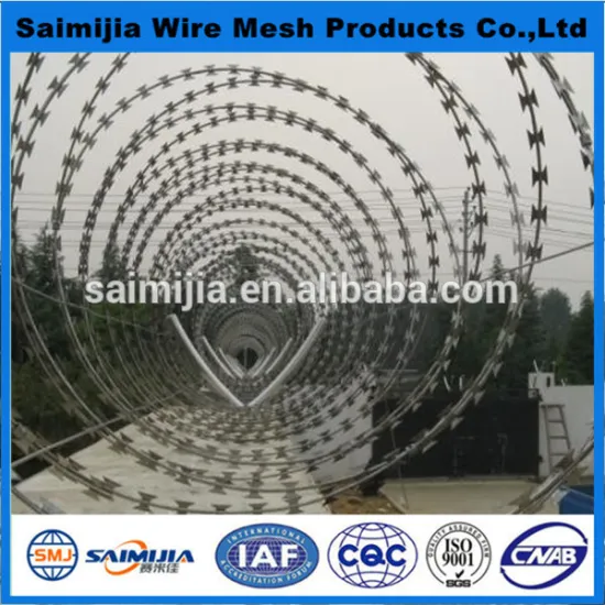 Protective performance blade barbed wire with garden apartment