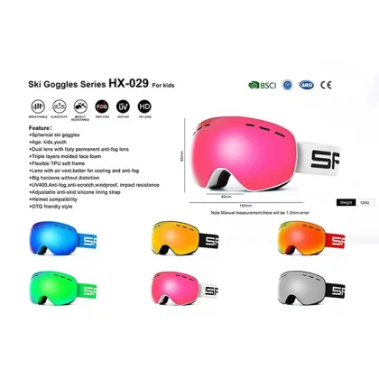 2025 Hot Sale Shock Resistant Ski Glasses for Kids and Youth