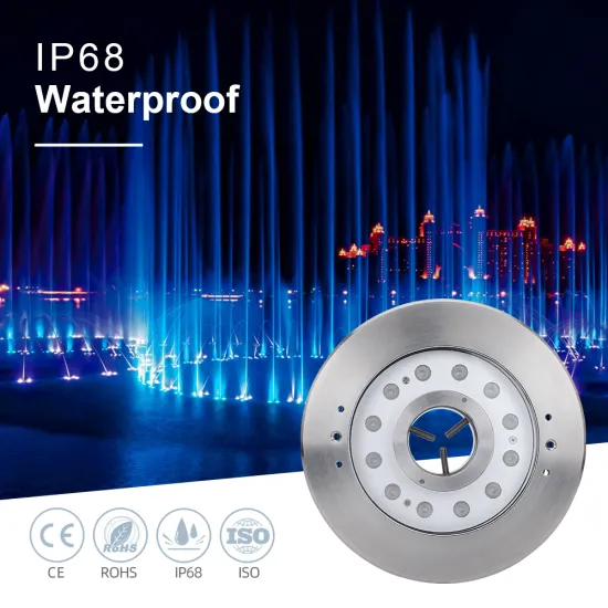 IP68 316SS Stainless Steel Underwater LED Fountain Light with Color