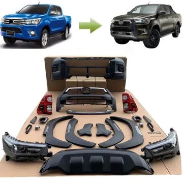 Factory Wholesale 4x4 Car Front Bumper Body Kit for Hilux 2004/Vigo to Rocco 2021 Upgrade