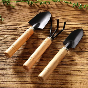 Wood Wooden Gardening Garden Hand Tool Set