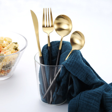 Set Kawasan Emas Hitam Stainless Steel Berkualitas Tinggi - Perangkat Dare Pernikahan