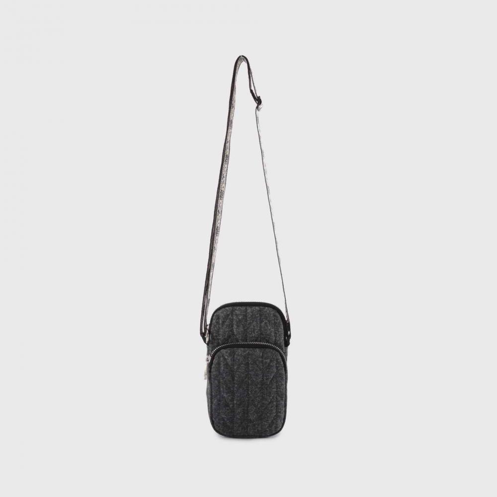 Wasim Denim gesteppte Telefon Crossbody Taschen für Frauen