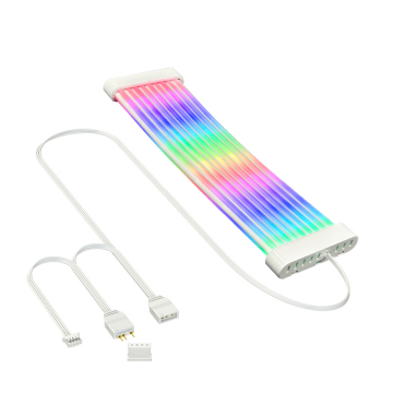 ARGB Cable Extension Kit: RGB PSU Cable & 5V 3-Pin Synchronization Motherboard Power Cord