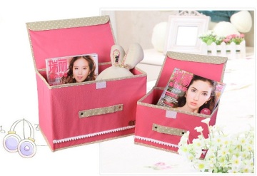 Household storage colourful collapsible non woven plastic storage box & bins