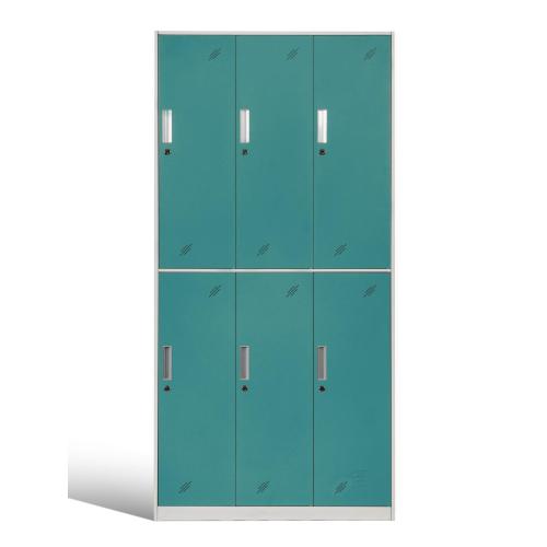 School Lockers 2 Tier Steel Lockers 2 Tone Coloring Manufactory