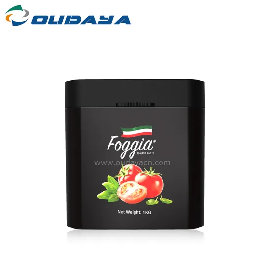 PP 1L square plastic box with lid Tamper evident