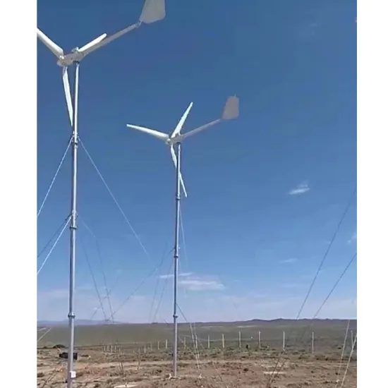 Distributed 8 kW wind turbine system