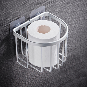 Aluminum Toilet Shelf with Tissue Rack and Paper Roll Holder for Bathroom Storage