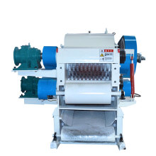 Electric motor drum wood chipper