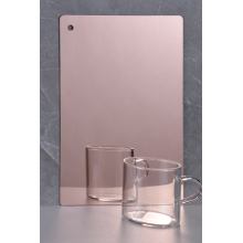 गुलाब सोने का दर्पण ऐक्रेलिक शीट