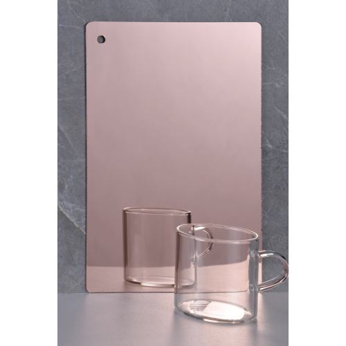 गुलाब सोने का दर्पण ऐक्रेलिक शीट