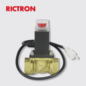 Emergency shut-off solenoid valve can connect with gas detector