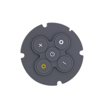 Custom circular controller buttons waterproof rubber keys