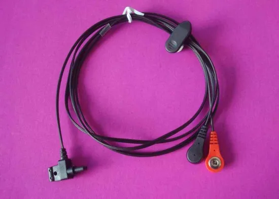 Black And Red Snap Ecg Lead Wire /high Conductice Ecg Electrodes Wire, Fda , Ce Tens Lead Wires