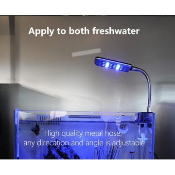 Regulowane lampy klipsowe dla mini akwarium