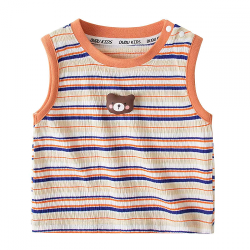Summer Baby Boy Cotton Sleeveless T-Shirt