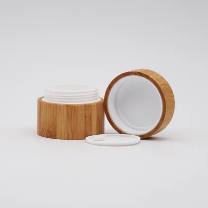 Eco Friendly Bamboo Cosmetic Cream Jar Packaging