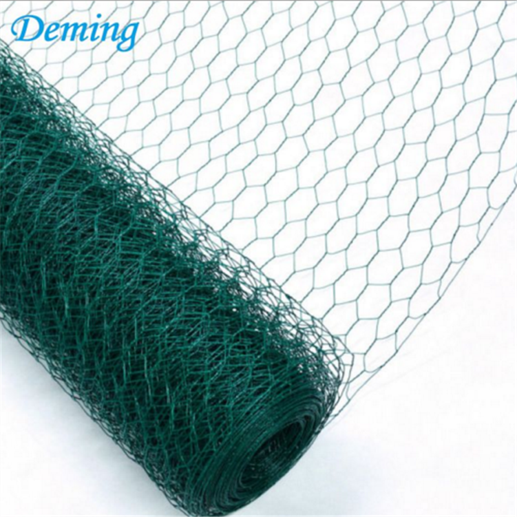 Hexagonal PVC Zinc Wire Mesh Fence